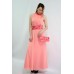 Embroidered dress "Romance" pink
